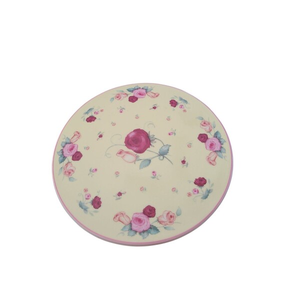 Royal Limited Chintz Roses Porcelain Pedestal Cake Stand Vintage Shabby Chic - Picture 6 of 8